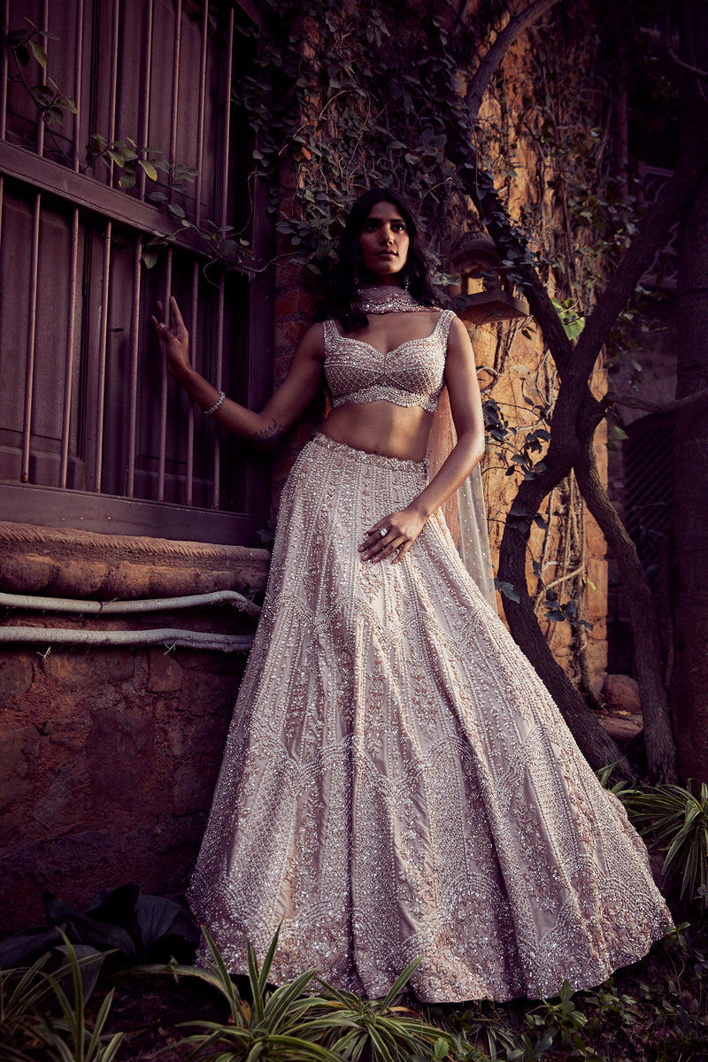 Rose Gold Lehenga Set – Seema Gujral